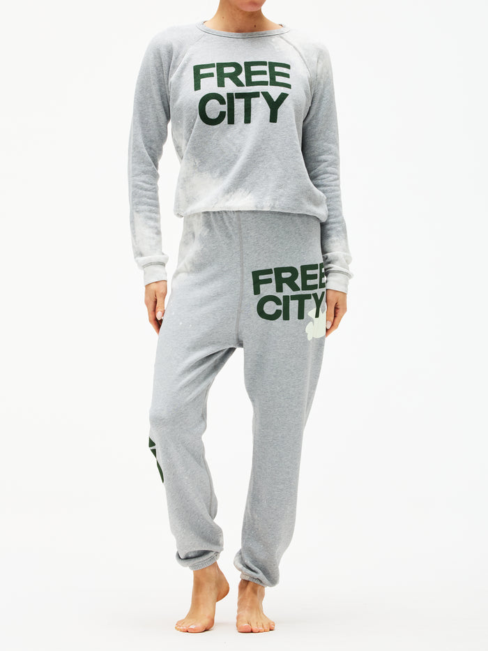 Freecity Heatheryumm Bleachout Raglan