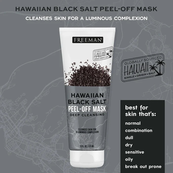 FREEMAN Hawaiian Black Salt Peel Off Mask Deep Cleansing ماسك مقشر للبشرة