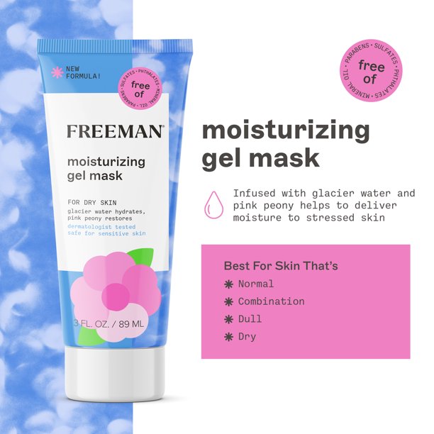 FREEMAN Moisturizing Gel Mask For Dry Skin جل مرطب للبشرة