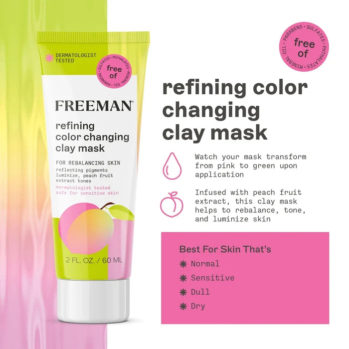 FREEMAN Refrining Color Changing Clay Mask ماسك البشرة
