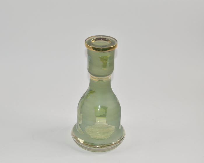 Frosted Egyptian Base With Clear Hookah Logo