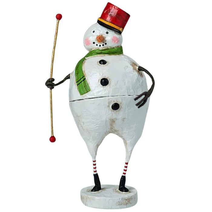 Frosty Fellow Container Figurine by Lori Mitchell