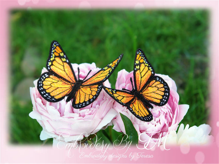 FSL Butterfly No. 8  / Monarch butterfly / two sizes / 4x4 and 5x7 hoop
