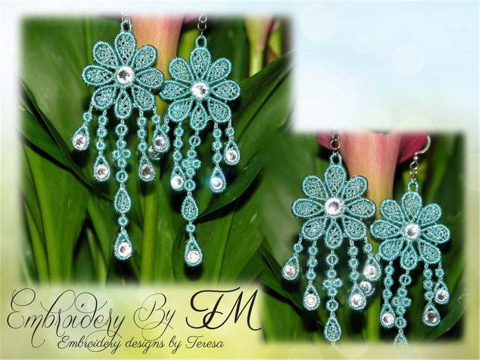 FSL earrings 2 / 4x4 hoop