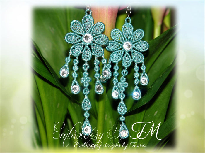 FSL earrings 2 / 4x4 hoop