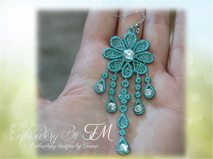 FSL earrings 2 / 4x4 hoop