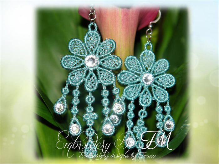 FSL earrings 2 / 4x4 hoop