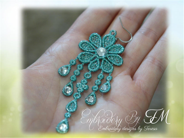 FSL earrings 2 / 4x4 hoop