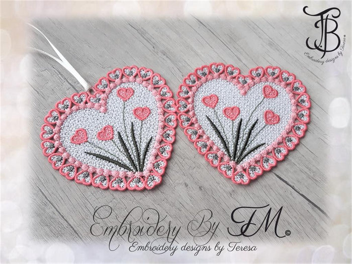 FSL heart with hearts/4x4 hoop