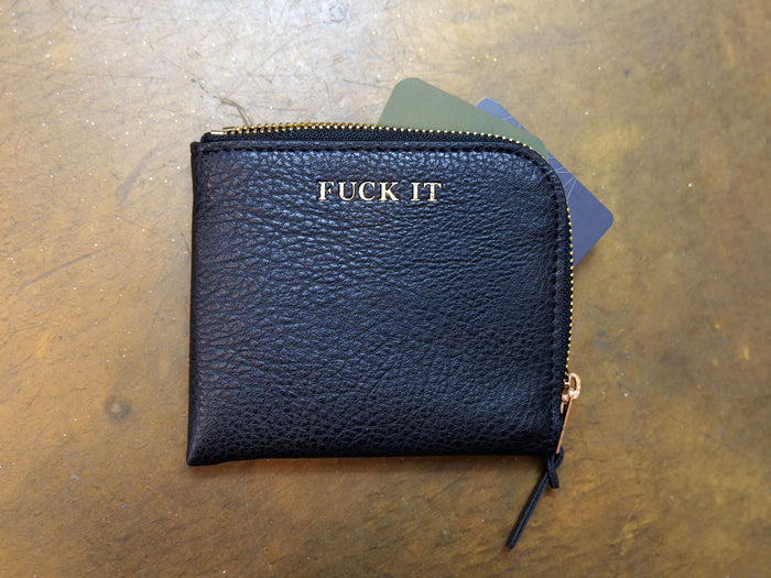 Fuck It Zip Wallet - Black