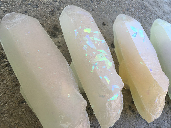 GARDEN CRYSTAL- CAST URETHANE GLOW IN THE DARK- IRIDESCENTS (REDDISH SPARKLE)