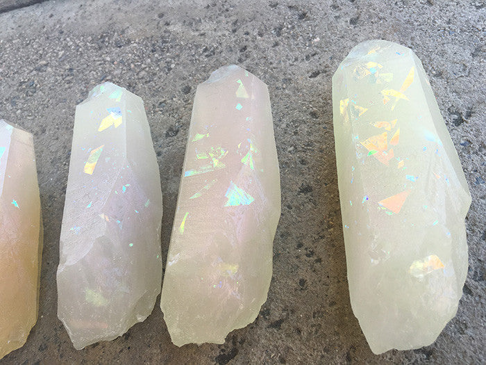 GARDEN CRYSTAL- CAST URETHANE GLOW IN THE DARK- IRIDESCENTS (REDDISH SPARKLE)
