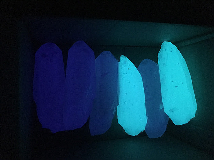 GARDEN CRYSTAL- CAST URETHANE GLOW IN THE DARK- IRIDESCENTS (REDDISH SPARKLE)