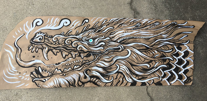 GIANT INK DRAWING- DRAGON