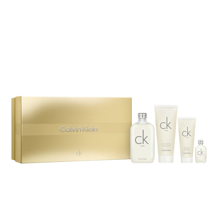 CALVIN KLEIN Gift Set 25 : CK One EDT 200ml + 15ml + Body Lotion 200ml + Shower Gel 100ml | Isetan KL Online Store