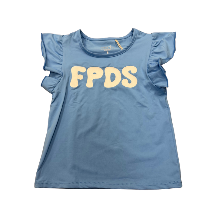 Girls Youth Flutter Sleeve Shirt