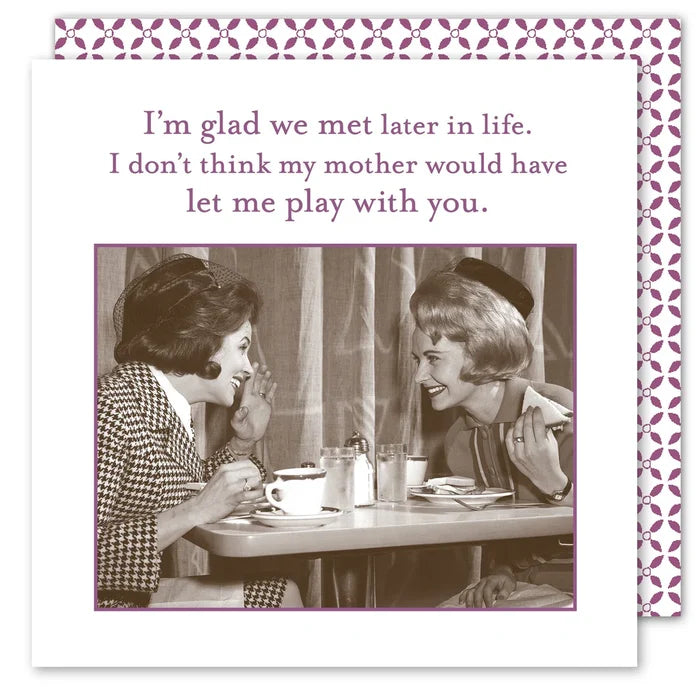 Glad We Met Cocktail Napkins