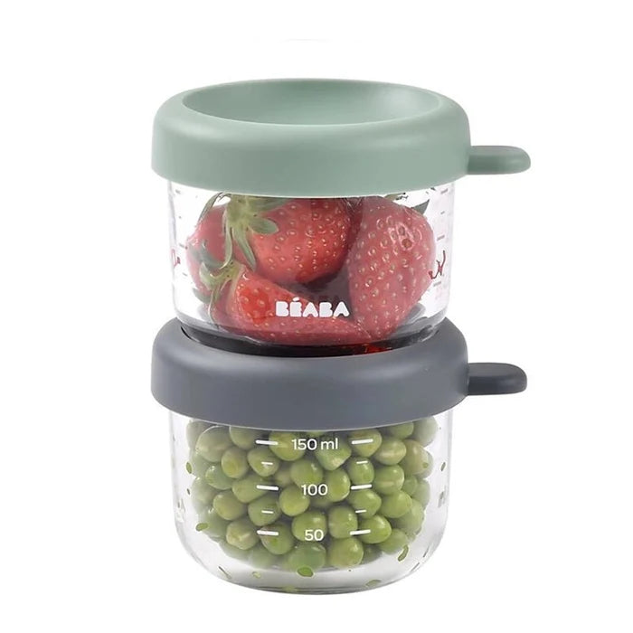 Glass Baby Food Storage Jars - 150ml, Set of 2