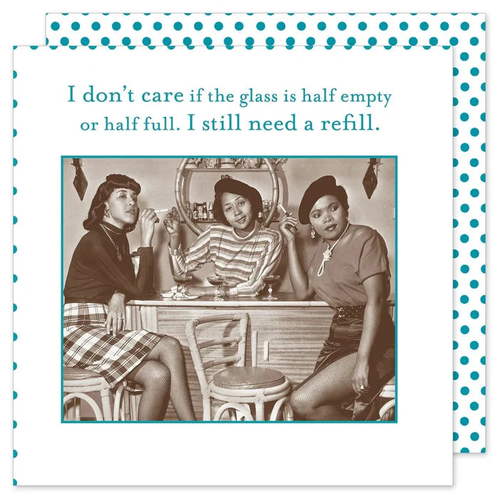 Glass Half Empty Cocktail Napkins