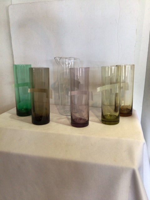 Glass Multi Set of 6 Glass