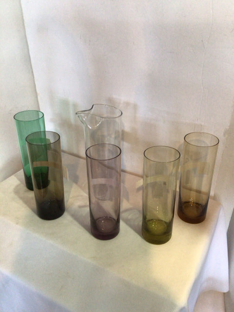 Glass Multi Set of 6 Glass