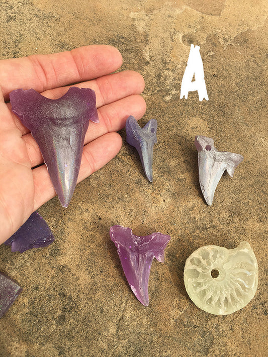 GLOW IN THE DARK SHARK TOOTH/CRYSTAL BUNDLES