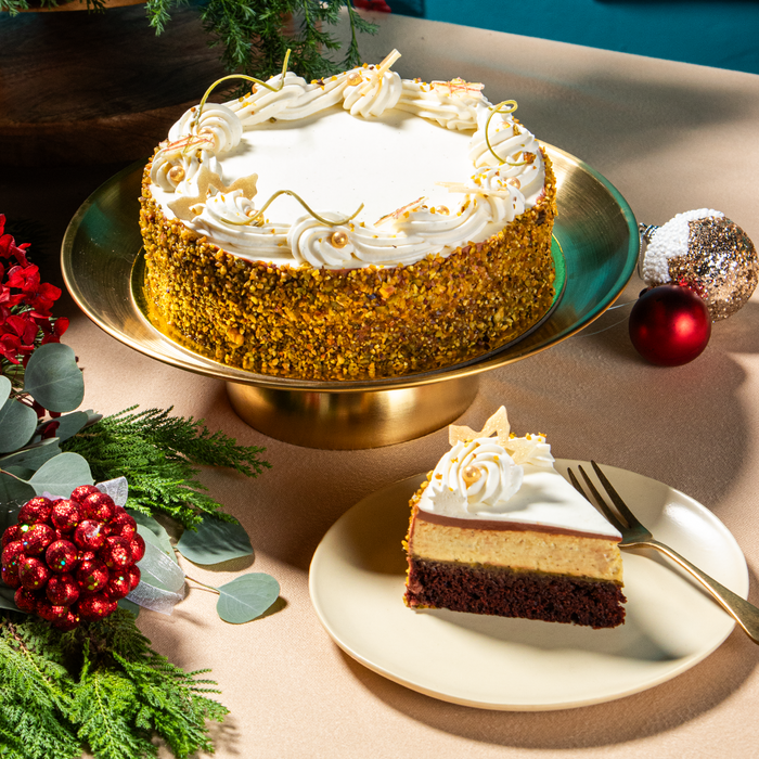 Gluten-Free Chocolate Pistachio Cream Cake