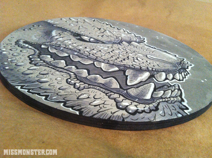 GODZILLA ORIGINAL INK DRAWING- SMILE