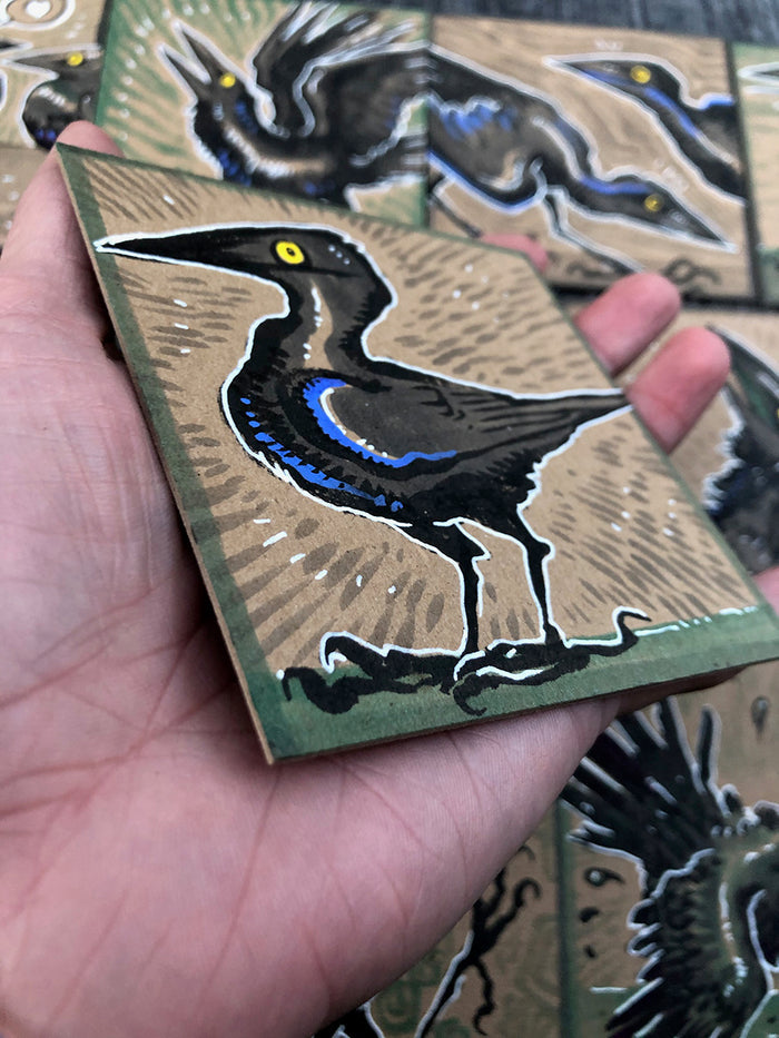GRACKLE PAINTING