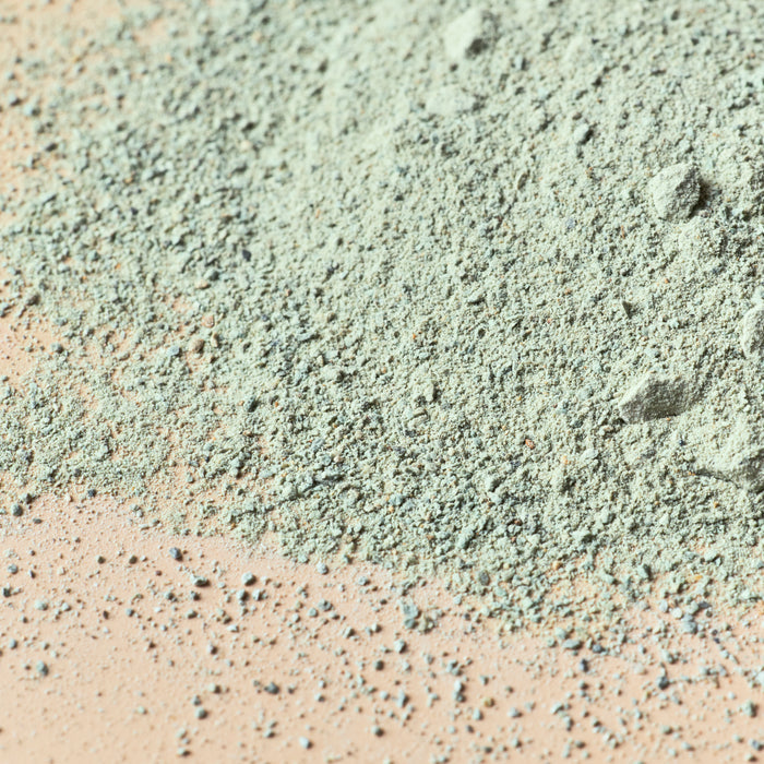 Green Zeolite Clay - close-up