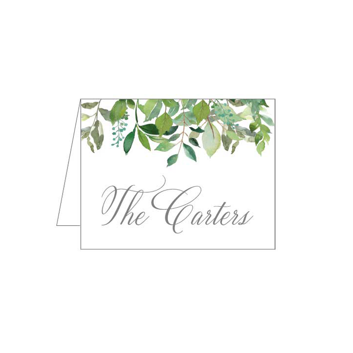 Greenery Folded Note - Barque Gifts