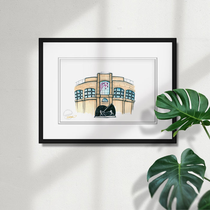 Guaranteed Rate Field Ink Sketch Limited Edition Art Print