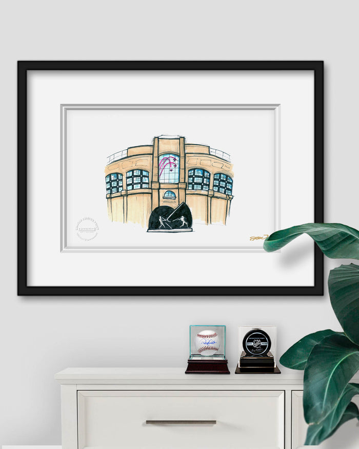 Guaranteed Rate Field Ink Sketch Limited Edition Art Print