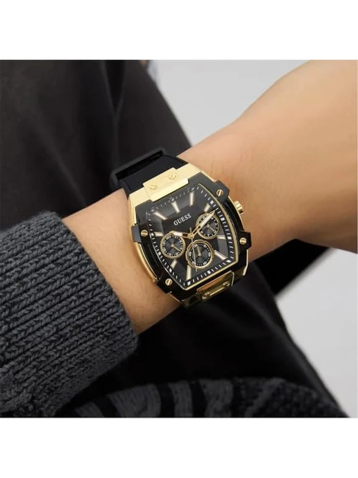 Guess Rectangular Analog Watch - GW0956G2