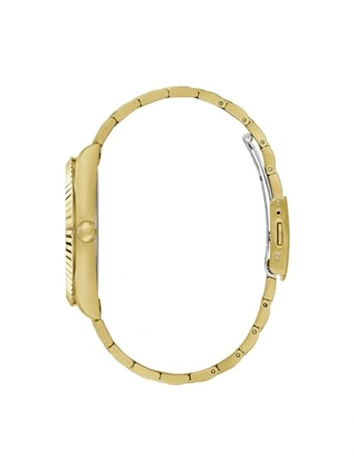 Guess Round Beige Dial Analog Watch - GW0542G2