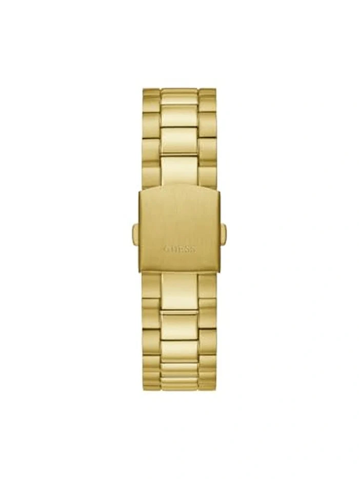 Guess Round Beige Dial Analog Watch - GW0542G2