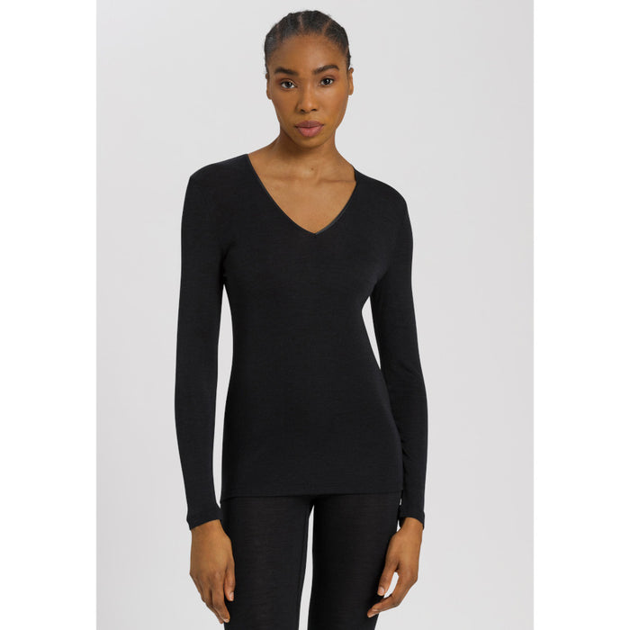 HANRO Long Sleeve Shirt - Woolen Silk