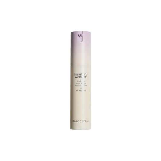 HARUHARU WONDER Black Rice Night Knight Retinol Serum is a potent night-time treatment designed to rejuvenate and restore your skin as you sleep. This serum combines the anti-aging benefits of 0.08% Retinol with the nourishing effects of Black Rice Extract to promote cell turnover and enhance skin elasticity. Bakuchiol, a natural alternative to retinol, helps to smooth lines and wrinkles while being gentle on the skin. Enriched with Ceramide NP and Sunflower Seed Oil, it also strengthens the ski