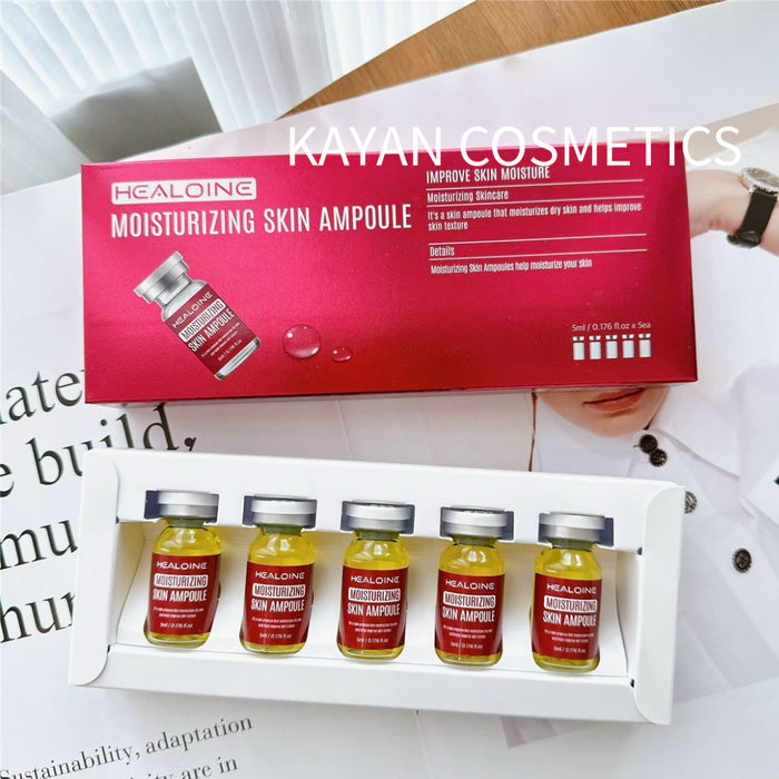HEALOINE 水光精華微針導入安瓶淨白拋光安瓶【5ml x 5支）MOISTURIZING SKIN AMPOULE
