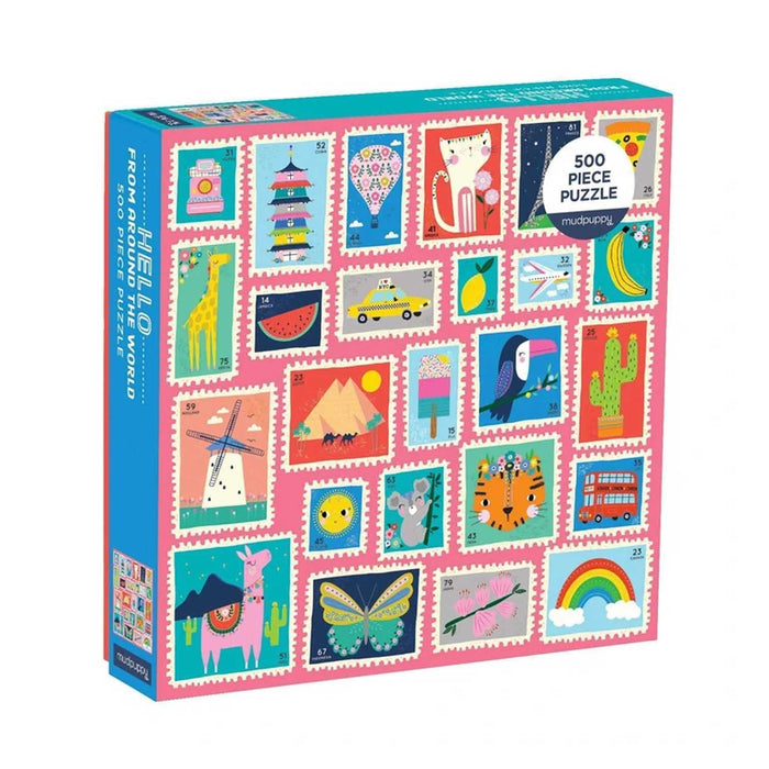 Hello from Around the World Puzzle - 500 Pieces - Barque Gifts