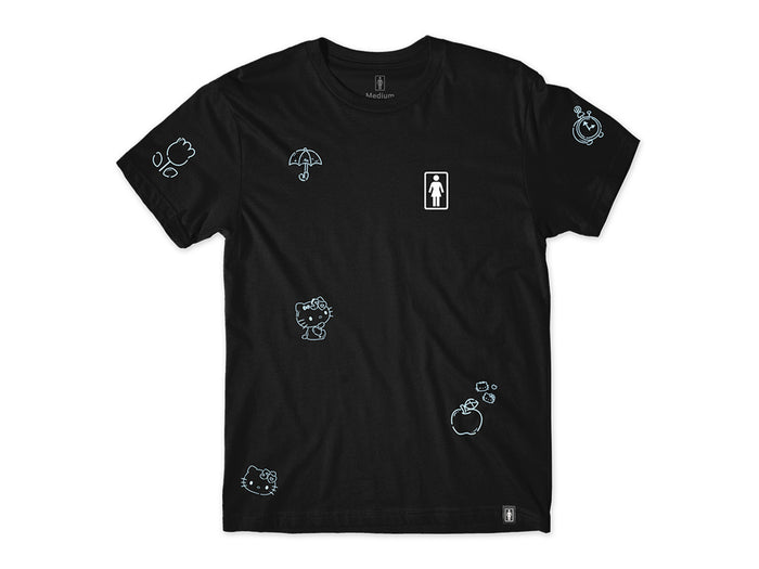 Hello Kitty x Girl All Over T-Shirt - Black