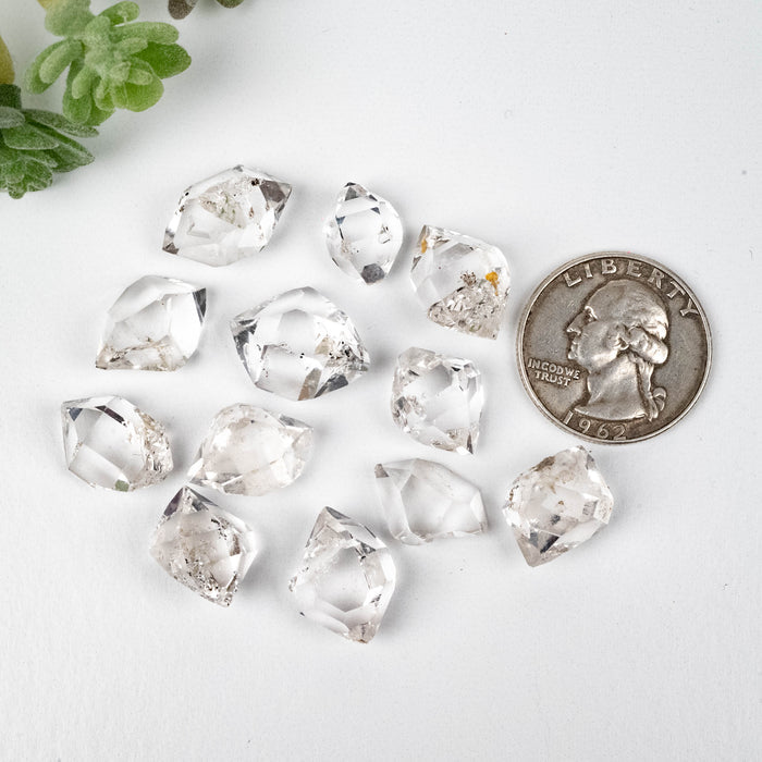 Herkimer Diamond Quartz Crystal Lot 22.18 g 13mm - 18mm A / A+ grade - InnerVision Crystals
