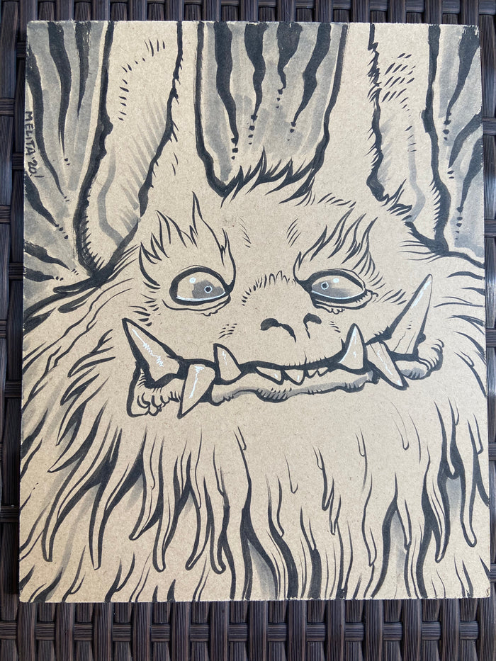 HEY BUDDY- INK DRAWING