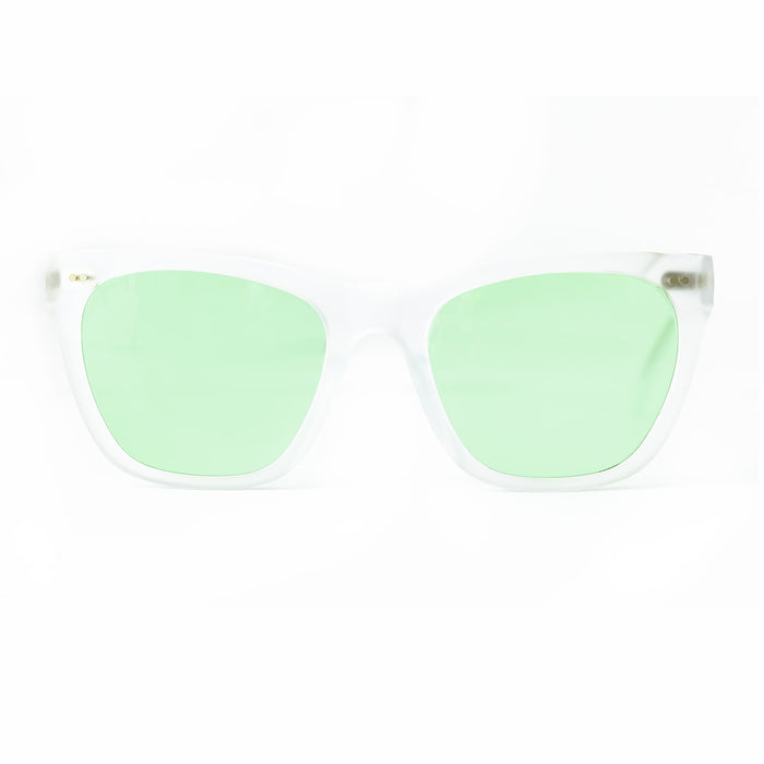 Hicks Brunson - Allen Poe - Frost / Mint-Green Tinted Lenses - Rectangle - Cat-eye - Sunglasses - Plastic