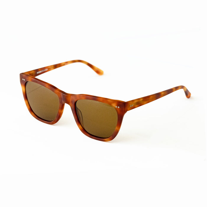 Hicks Brunson - Allen Poe - Light Tortoise / Brown Tinted Lenses - Rectangle - Cat-eye - Sunglasses - Plastic