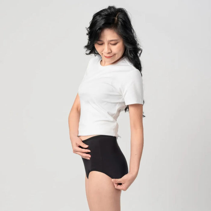 High-waist Leak Proof Incontinence Panties, black, 50ml