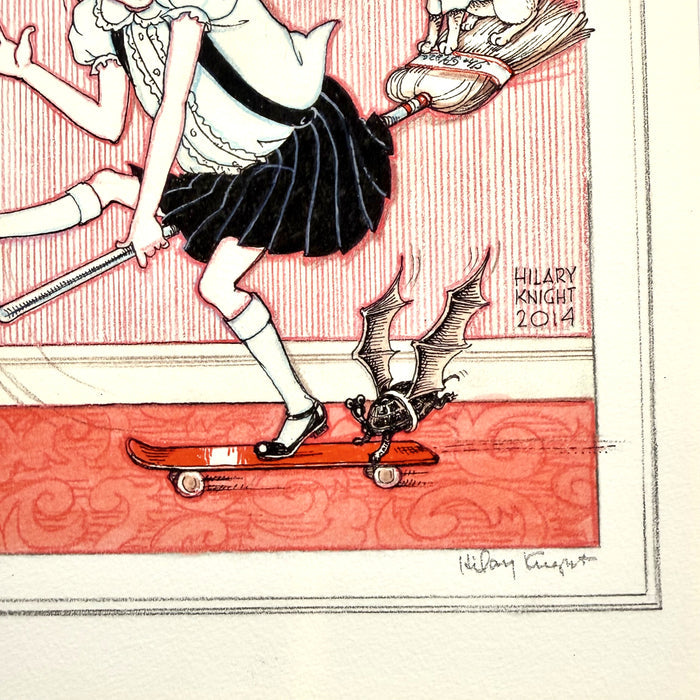 Hilary Knight Signed Print: Eloise at Halloween
