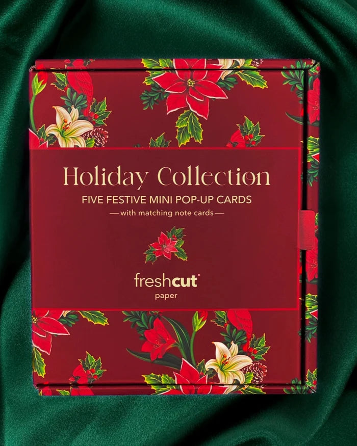 Holiday Collection Boxed Set of 5 Mini Holiday Pop-Up Greeting Cards