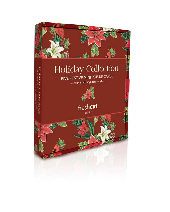 Holiday Collection Boxed Set of 5 Mini Holiday Pop-Up Greeting Cards