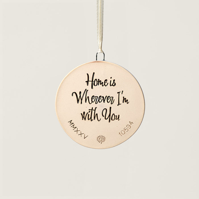 Home Is Wherever I'm With You Hippo Ornament, Melody
